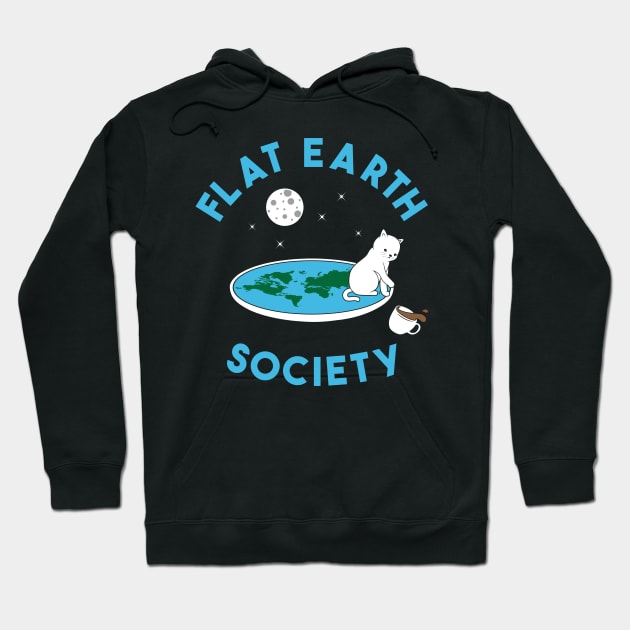 Flat Earth cat Hoodie by Bomdesignz